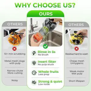 Juicer Machines with 5.8" Large Feed Chute, Slow Masticating Cold Press Juicer for Whole Fruits & Vegetables, Easy to Clean Design, High Juice Yield Home Juicer for Daily Wellness Juicer Machines with 5.8" Large Feed Chute, Slow Masticating Cold Press Juicer for Whole Fruits & Vegetables, Easy to Clean Design, High Juice Yield Home Juicer for Daily Wellness