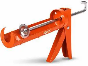 Caulking Gun, 10:1 Thrust Ratio, No Drip Caulk Gun for Silicone & Sealant, Heavy Duty Hand Tool for Home Repair and Construction (Orange) Caulking Gun, 10:1 Thrust Ratio, No Drip Caulk Gun for Silicone & Sealant, Heavy Duty Hand Tool for Home Repair and Construction (Orange)