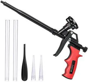 Foam Gun, Professional Foaming Gun Heavy Duty PU Expanding Foam Gun Caulking Gun Spray Application Applicator for Caulking, Fillingg Foam Gun, Professional Foaming Gun Heavy Duty PU Expanding Foam Gun Caulking Gun Spray Application Applicator for Caulking, Fillingg