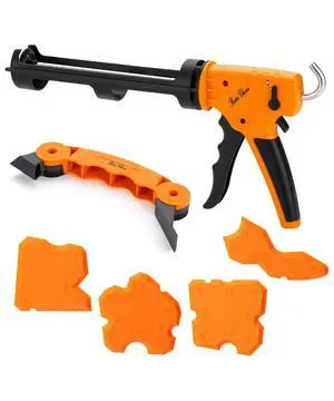 10:1 Thrust Ratio, 3 in 1 Caulk Gun No Drip, Caulking Tool Gun, Hand Caulking Guns, Silicone Gun, Caulking Gun Tool, No Drip Caulk Gun 10:1 Thrust Ratio, 3 in 1 Caulk Gun No Drip, Caulking Tool Gun, Hand Caulking Guns, Silicone Gun, Caulking Gun Tool, No Drip Caulk Gun
