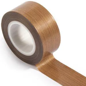 Teflon Tape, 1" x 33ft x 0.18mm High Temperature PTFE Coated Fiberglass Adhesive Tape Teflon Tape, 1" x 33ft x 0.18mm High Temperature PTFE Coated Fiberglass Adhesive Tape