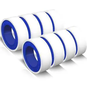 8 Rolls 1/2 Inch(W) X 520 Inches(L) Teflon Plumbers Tape,Pipe Sealing & Plumbing Thread Tape,PTFE Water Sealant Seal for Shower Head,White 8 Rolls 1/2 Inch(W) X 520 Inches(L) Teflon Plumbers Tape,Pipe Sealing & Plumbing Thread Tape,PTFE Water Sealant Seal for Shower Head,White