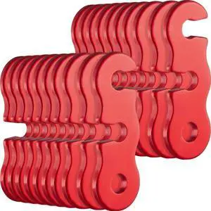 20 Pcs Aluminum Paracord Tent Guyline Tensioners Adjusters, Red | Alloy Rope Tighteners for Camping Hiking, Paracord Compatible Guyline Cord Adjusters, Outdoor Tent Accessories 20 Pcs Aluminum Paracord Tent Guyline Tensioners Adjusters, Red | Alloy Rope Tighteners for Camping Hiking, Paracord Compatible Guyline Cord Adjusters, Outdoor Tent Accessories
