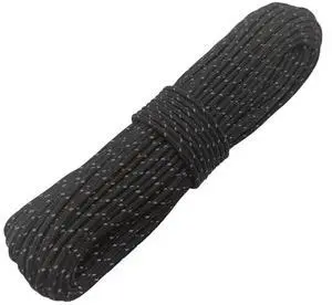 2mm Reflective Guyline Paracord, 65 Feet, Black | Ultralight Thin Cord Rope for Tarp Rain Fly Tent Camping 2mm Reflective Guyline Paracord, 65 Feet, Black | Ultralight Thin Cord Rope for Tarp Rain Fly Tent Camping