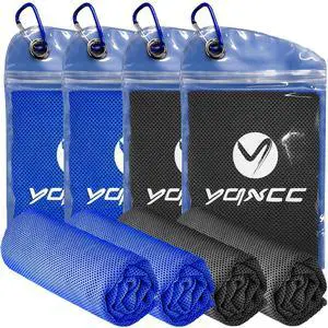 4 Pack Cooling Towels 40"x12", Cold Cool for Neck & Face | Cooling Neck Wraps, Soft Breathable Microfiber Chilly Towels, Ideal for Gym, Yoga, Golf, Running, Camping & Hot Weather 4 Pack Cooling Towels 40"x12", Cold Cool for Neck & Face | Cooling Neck Wraps, Soft Breathable Microfiber Chilly Towels, Ideal for Gym, Yoga, Golf, Running, Camping & Hot Weather