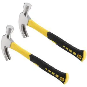 2 PCS 24oz Claw Hammer, Forged Steel Nail Hammer with Non Slip Handle, Framing Rip Claw Hammer for Woodworking 2 PCS 24oz Claw Hammer, Forged Steel Nail Hammer with Non Slip Handle, Framing Rip Claw Hammer for Woodworking