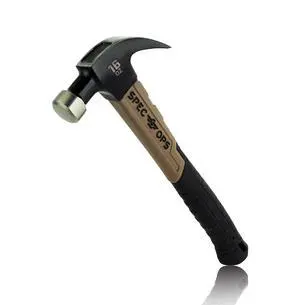 Tools Fiberglass Hammer for Carpentry & Demolition, Smooth Face, Curved Claw and Shock-Absorbing Grip, 16 Oz Tools Fiberglass Hammer for Carpentry & Demolition, Smooth Face, Curved Claw and Shock-Absorbing Grip, 16 Oz