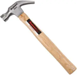 16-Ounce Claw Hammer - Basic Hand Tool for DIY and Woodworking with Natural Wood Anti-Vibration Handle and Drop-Forged Steel Head by Stalwart 16-Ounce Claw Hammer - Basic Hand Tool for DIY and Woodworking with Natural Wood Anti-Vibration Handle and Drop-Forged Steel Head by Stalwart