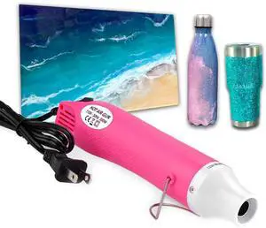 Bubble Removing Tool for Epoxy Resin and Acrylic Art, DIY Glitter Tumblers, Specially-Designed Heat Gun for Making Acrylic Resin Travel Mugs Tumblers to Remove Air Bubbles (Pink) Bubble Removing Tool for Epoxy Resin and Acrylic Art, DIY Glitter Tumblers, Specially-Designed Heat Gun for Making Acrylic Resin Travel Mugs Tumblers to Remove Air Bubbles (Pink)