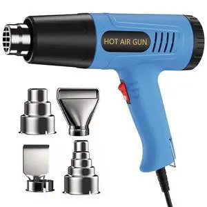 Heat gun,Fast Heat,2 Temp Settings,Overheat Protection with 4 Nozzle | for Crafts, Shrinking PVC, Stripping Paint, DIY Crafts, Vinyl wrap,3d printing Heat gun,Fast Heat,2 Temp Settings,Overheat Protection with 4 Nozzle | for Crafts, Shrinking PVC, Stripping Paint, DIY Crafts, Vinyl wrap,3d printing