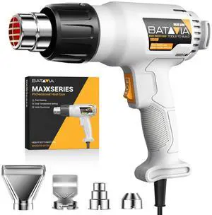 1800W Heat Gun with 752&1112 Dual-Temperature Settings for Crafts | Dual Protection Fuses, Heavy Duty, Fast Heating, 4 Nozzles with Overheat Protection for Crafts, Vinyl Wrap, Shrink Tubing 1800W Heat Gun with 752&1112 Dual-Temperature Settings for Crafts | Dual Protection Fuses, Heavy Duty, Fast Heating, 4 Nozzles with Overheat Protection for Crafts, Vinyl Wrap, Shrink Tubing