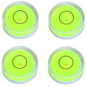 4Pcs Small Circular Bubble Levels with Double Sided Adhesive Bottom Mini Little Stick-on Bubble Spirit Level Measuring Layout Tools Levels (25x10mm) 4Pcs Small Circular Bubble Levels with Double Sided Adhesive Bottom Mini Little Stick-on Bubble Spirit Level Measuring Layout Tools Levels (25x10mm)