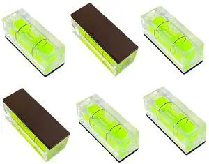6Pcs Magnetic Small Bubble Level 10x10x29mm Mini Square Bubble Spirit Levels Leveling Tools 6Pcs Magnetic Small Bubble Level 10x10x29mm Mini Square Bubble Spirit Levels Leveling Tools