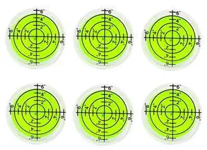 6Pcs Circular Bubble Spirit Levels RV Levelers 32mm RV Standard Levels Leveling Tools for Travel Trailer, Turntable, Phonograph, Camera, Tripod (32x7mm) 6Pcs Circular Bubble Spirit Levels RV Levelers 32mm RV Standard Levels Leveling Tools for Travel Trailer, Turntable, Phonograph, Camera, Tripod (32x7mm)