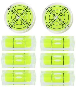 8Pcs Small Bubble Spirit Level Mini Square Levels Measuring Tools for Balancing Frame, Mural, Picture Hanging, Turntable, Tripod, Camera, Phonograph, 10x10x29mm, 32x7mm (Set A) 8Pcs Small Bubble Spirit Level Mini Square Levels Measuring Tools for Balancing Frame, Mural, Picture Hanging, Turntable, Tripod, Camera, Phonograph, 10x10x29mm, 32x7mm (Set A)