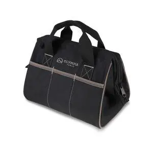 Tool Bag 12 Inch, Heavy Duty Tools Bag with 3 Large Pockets, Adjustable Shouder Straps and 600D Reinforced Material Tool Bag 12 Inch, Heavy Duty Tools Bag with 3 Large Pockets, Adjustable Shouder Straps and 600D Reinforced Material