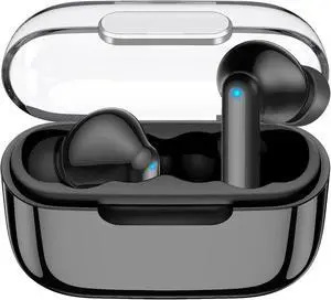 kurdene Wireless Earbuds, Bluetooth 5.3 in Ear Buds Light Weight Headphones,48 Hours Playtime Headset,Clear Calls Earphones with Mics for Sports Workout Black-Clear kurdene Wireless Earbuds, Bluetooth 5.3 in Ear Buds Light Weight Headphones,48 Hours Playtime Headset,Clear Calls Earphones with Mics for Sports Workout Black-Clear