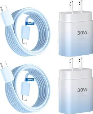 Phone 17 16 15 Charger Fast Charging,30W USB C Phone 17 16 15 Pro Max Charger Block&10FT Long Type C Cable Cord for i.Phone 17/Air/17 Pro/17 Pro Max/16/16 Pro/16 Pro Max/15/15 Pro Max,Blue Gradient Phone 17 16 15 Charger Fast Charging,30W USB C Phone 17 16 15 Pro Max Charger Block&10FT Long Type C Cable Cord for i.Phone 17/Air/17 Pro/17 Pro Max/16/16 Pro/16 Pro Max/15/15 Pro Max,Blue Gradient