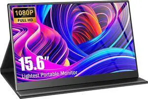 Portable-Monitor-for-Lapto - 15.6'' 1080P FHD IPS Display USB-C HDMI Portable Monitor for Laptop with Cover and Speakers External Monitor for Laptop/PC/Mac/Phone/PS4 Portable-Monitor-for-Lapto - 15.6'' 1080P FHD IPS Display USB-C HDMI Portable Monitor for Laptop with Cover and Speakers External Monitor for Laptop/PC/Mac/Phone/PS4
