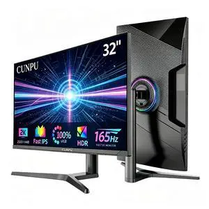 CUNPU 32 inch Gaming Monitor QHD 165Hz, 32" 2K 165Hz Computer Monitor 2560x1440p, Compatible with 2K 165Hz/2K 144Hz/FHD 165Hz/FHD 144Hz 1ms, IPS, HDR10 CUNPU 32 inch Gaming Monitor QHD 165Hz, 32" 2K 165Hz Computer Monitor 2560x1440p, Compatible with 2K 165Hz/2K 144Hz/FHD 165Hz/FHD 144Hz 1ms, IPS, HDR10