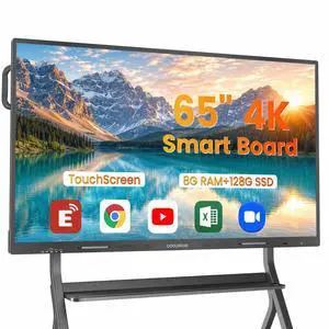 COOLHOOD 65" 4K UHD Interactive Whiteboard Grade C Refurbished (Screen Scratches 10+, Fully Functional), Open OS, Budget-Friendly for Classroom/Meeting/Home (Wall Mount Included) COOLHOOD 65" 4K UHD Interactive Whiteboard Grade C Refurbished (Screen Scratches 10+, Fully Functional), Open OS, Budget-Friendly for Classroom/Meeting/Home (Wall Mount Included)
