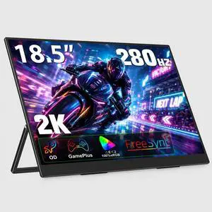 18.5" 280Hz 2K QHD Portable Gaming Monitor, 100% sRGB HDR FreeSync, Gameplus Screen for Laptop PC Phone Console 18.5" 280Hz 2K QHD Portable Gaming Monitor, 100% sRGB HDR FreeSync, Gameplus Screen for Laptop PC Phone Console