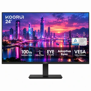 24" FHD Monitor 100Hz 5ms VA, 1920x1080 99% sRGB 4000:1, Adaptive Sync, Compatible with 75Hz/60Hz, HDMI 1.4 & VGA & Audio Out, TÜV Eye Care, VESA 100x100mm 24" FHD Monitor 100Hz 5ms VA, 1920x1080 99% sRGB 4000:1, Adaptive Sync, Compatible with 75Hz/60Hz, HDMI 1.4 & VGA & Audio Out, TÜV Eye Care, VESA 100x100mm