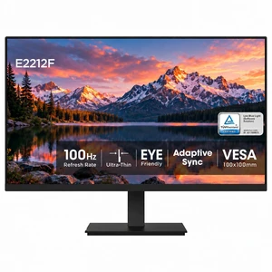 LiteVis 22" FHD 1080p Monitor, 100Hz 4ms IPS LED, HDMI & VGA Ports, Adaptive Sync FreeSync, Eye Care, VESA Mountable, Tilt Adjustable, Slim Gaming Display LiteVis 22" FHD 1080p Monitor, 100Hz 4ms IPS LED, HDMI & VGA Ports, Adaptive Sync FreeSync, Eye Care, VESA Mountable, Tilt Adjustable, Slim Gaming Display