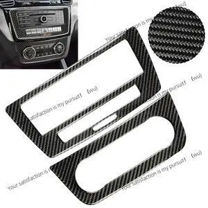 Carbon fiber car center console CD panel decoration for Mercedes-Benz GLE W166 GLS X166 2015-2019 interior Carbon fiber car center console CD panel decoration for Mercedes-Benz GLE W166 GLS X166 2015-2019 interior