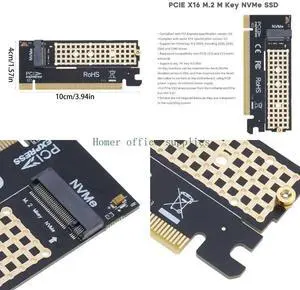 Riser Card PCIe X16 to SDD NVME PCI-Express Expansion Adapter Card Support SSD 2230/2242/2260/2280 Riser Card PCIe X16 to SDD NVME PCI-Express Expansion Adapter Card Support SSD 2230/2242/2260/2280