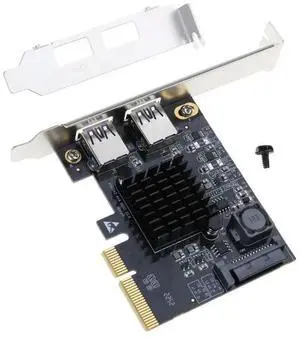 2-Port PCI-E USB3.1 Gen 2 Type-A Expansion Card 10Gbps with 15-Pin Connector Adapter Self-Powered USB 3.1 PCIe Adapter 2-Port PCI-E USB3.1 Gen 2 Type-A Expansion Card 10Gbps with 15-Pin Connector Adapter Self-Powered USB 3.1 PCIe Adapter