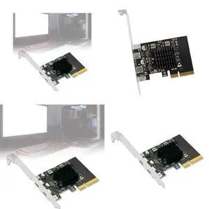 20Gbps 2Port TypeC USB3.2 PCIE3.0 Expansion Card Adapter PCIExpress PCIe USB Converter Card 20Gbps 2Port TypeC USB3.2 PCIE3.0 Expansion Card Adapter PCIExpress PCIe USB Converter Card