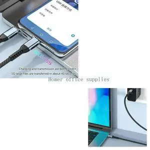 100WPD Power Fast Charging Data Cable Braided Type-C toType-C Data Cable Adapters 480Mbps Fast Transmission Cable 100WPD Power Fast Charging Data Cable Braided Type-C toType-C Data Cable Adapters 480Mbps Fast Transmission Cable