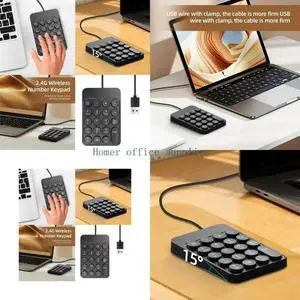 Corded Number Pad Numeric Keypad 19 Keys USB Numpad Financial Accounting Keyboard for Laptop/Computer/Notebook Corded Number Pad Numeric Keypad 19 Keys USB Numpad Financial Accounting Keyboard for Laptop/Computer/Notebook