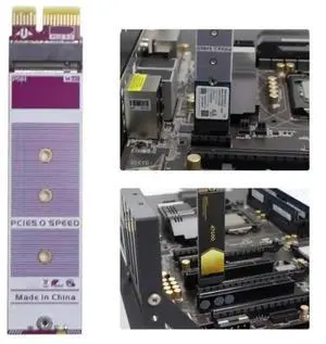 PCIE 5.0 To M.2 M M.2 Support Adapter Card NVME Expansion Hard Drive 8Gbps Easy Installation PCIE 5.0 To M.2 M M.2 Support Adapter Card NVME Expansion Hard Drive 8Gbps Easy Installation