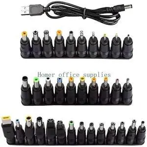 Laptop Charging Adapter Collection 34PCS Connectors USB to DC 5521 5.5x2.1 for Laptop, Notebook, Tablets Power Adapter Laptop Charging Adapter Collection 34PCS Connectors USB to DC 5521 5.5x2.1 for Laptop, Notebook, Tablets Power Adapter