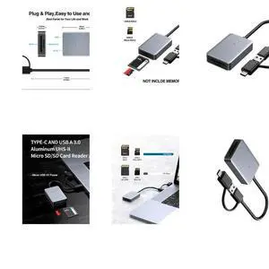Fast Speed UHS SD4.0 Card Reader with Two USB & Type C Interfaces for Diverses Devices Fast Speed UHS SD4.0 Card Reader with Two USB & Type C Interfaces for Diverses Devices
