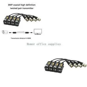 CCTV Video Balun Connectors Converters Enables 300M Transmission Using Standard Networking Cables With RFI Protections CCTV Video Balun Connectors Converters Enables 300M Transmission Using Standard Networking Cables With RFI Protections