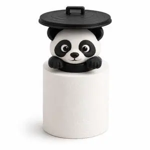JINANJUNGU Cute Panda Countertop Tissue Holder, 3D Printing Panda Tissue Holder, Unique Novelty Gift for Panda Lovers JINANJUNGU Cute Panda Countertop Tissue Holder, 3D Printing Panda Tissue Holder, Unique Novelty Gift for Panda Lovers