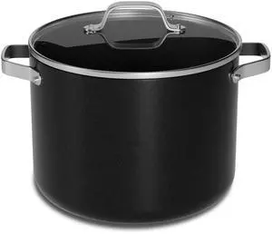 Bakken 12.5 Quart Ceramic Coated Stock Pot with Lid, Easy Clean Nonstick Pot, Tempered Glass Lid, Riveted Stainless Steel Handles, Oven Safe Up To 500°F, PTFE & PFAS Free, All Stove Compatible, Black Bakken 12.5 Quart Ceramic Coated Stock Pot with Lid, Easy Clean Nonstick Pot, Tempered Glass Lid, Riveted Stainless Steel Handles, Oven Safe Up To 500°F, PTFE & PFAS Free, All Stove Compatible, Black