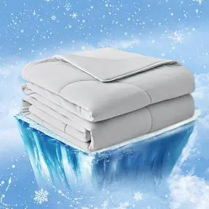 Cozy Bliss Cooling Comforter Twin Size, Cooling Blankets for Hot Sleepers and Night Sweats, Gray Summer Comforter for Twin Size Bed, Breathable Soft Lightweight Silk Smooth Cozy Bliss Cooling Comforter Twin Size, Cooling Blankets for Hot Sleepers and Night Sweats, Gray Summer Comforter for Twin Size Bed, Breathable Soft Lightweight Silk Smooth