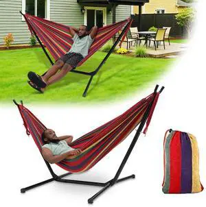 Hammock with Stand for Outside,600lb Weight Capacity Adjustable Height 3-in-1 Portable Hammock for Outdoor&Indoor Camping Backyard Bedroom(Hammock, Stand & Carry Bag) Hammock with Stand for Outside,600lb Weight Capacity Adjustable Height 3-in-1 Portable Hammock for Outdoor&Indoor Camping Backyard Bedroom(Hammock, Stand & Carry Bag)