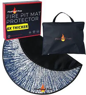 40" Blue Color Design fire mat for Under firepit. Heat Retardant Pattern that insulates Heat and Protects from Falling Embers. Heat Insulation Flame Protection 40" Blue Color Design fire mat for Under firepit. Heat Retardant Pattern that insulates Heat and Protects from Falling Embers. Heat Insulation Flame Protection