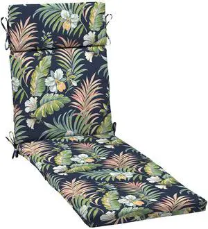 Arden Outdoor Chaise Cushion, 21 in x 72 in, Weather-Proof, Rain-Proof, Fade Resistant Patio Cushion for Chaise Lounger Simone Blue Tropical Arden Outdoor Chaise Cushion, 21 in x 72 in, Weather-Proof, Rain-Proof, Fade Resistant Patio Cushion for Chaise Lounger Simone Blue Tropical