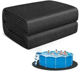 Thickened Pool Liner Pad for Above Ground Pool,Heavy Duty 18 FT Round Under Pool Mat Padding, Pool Ground Pad Mat Under Pool for Pool Bottom, Prevent Punctures, Extend Liner Life Thickened Pool Liner Pad for Above Ground Pool,Heavy Duty 18 FT Round Under Pool Mat Padding, Pool Ground Pad Mat Under Pool for Pool Bottom, Prevent Punctures, Extend Liner Life