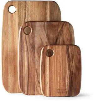 Acacia Wood Cutting Boards Set of 3 for Kitchen, Large Wooden Cutting Board Set, Thick Chopping Board,Butcher Block,Wooden Trays for Meat, Fruit Vegetable and Cheese Acacia Wood Cutting Boards Set of 3 for Kitchen, Large Wooden Cutting Board Set, Thick Chopping Board,Butcher Block,Wooden Trays for Meat, Fruit Vegetable and Cheese