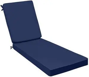 AAAAAcessories Outdoor Chaise Lounge Cushions, Fade-Resistant, Waterproof Patio Furniture Replacement Cushions, 72" x 21" x 3", Navy Blue AAAAAcessories Outdoor Chaise Lounge Cushions, Fade-Resistant, Waterproof Patio Furniture Replacement Cushions, 72" x 21" x 3", Navy Blue