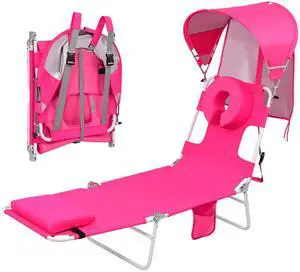 Backpack Beach Tanning Lounge Chair with Canopy Shade Face Hole Padded Adjustable Washable, 6 Position Layout Chair for Outside Sunbathing Poolside Lawn, UPF 50+ Wind-Resistant Sun Shade, Patented Backpack Beach Tanning Lounge Chair with Canopy Shade Face Hole Padded Adjustable Washable, 6 Position Layout Chair for Outside Sunbathing Poolside Lawn, UPF 50+ Wind-Resistant Sun Shade, Patented
