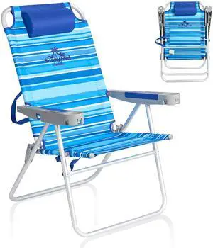 SUNNYFEEL Tall Folding Beach Chair Lightweight, Portable Sand Chair for Adults Heavy Duty 500 LBS with Cup Holders, Foldable High Camping Lawn Chairs for Camp/Outdoor/Picnic/Concert/Sports SUNNYFEEL Tall Folding Beach Chair Lightweight, Portable Sand Chair for Adults Heavy Duty 500 LBS with Cup Holders, Foldable High Camping Lawn Chairs for Camp/Outdoor/Picnic/Concert/Sports