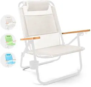 Water Buffalo Bondi Beach Chair Backpack Beach Chair for Adults with Reclining Positions, Cup Holder & High Back Support Water Buffalo Bondi Beach Chair Backpack Beach Chair for Adults with Reclining Positions, Cup Holder & High Back Support
